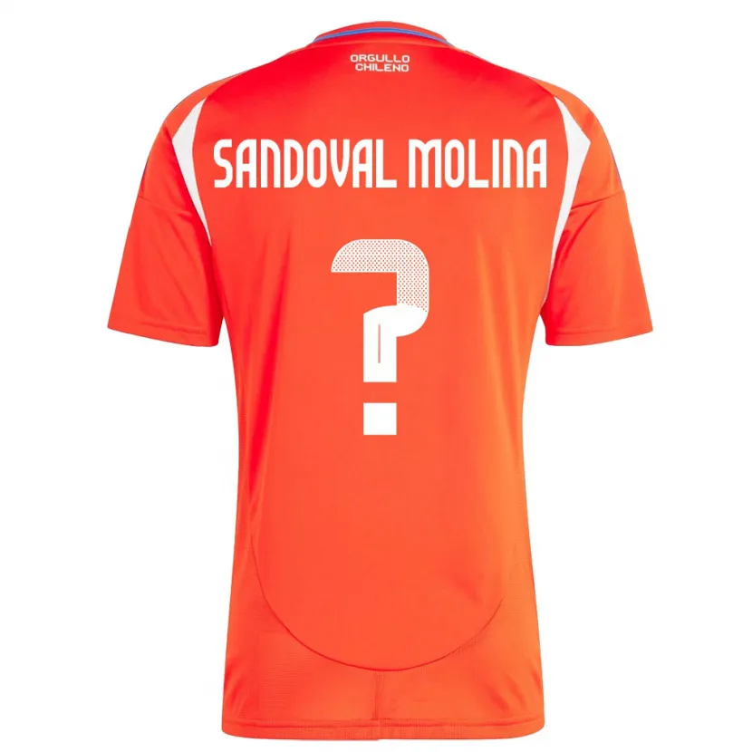 Danxen Børn Chile Mario Sandoval Molina #0 Rød Hjemmebane Spillertrøjer 24-26 Trøje T-Shirt