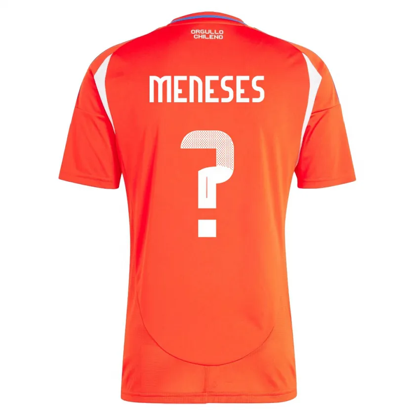 Danxen Børn Chile Joaquín Meneses #0 Rød Hjemmebane Spillertrøjer 24-26 Trøje T-Shirt