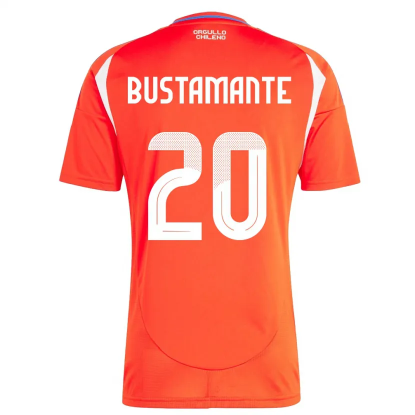 Danxen Børn Chile Paloma Bustamante #20 Rød Hjemmebane Spillertrøjer 24-26 Trøje T-Shirt