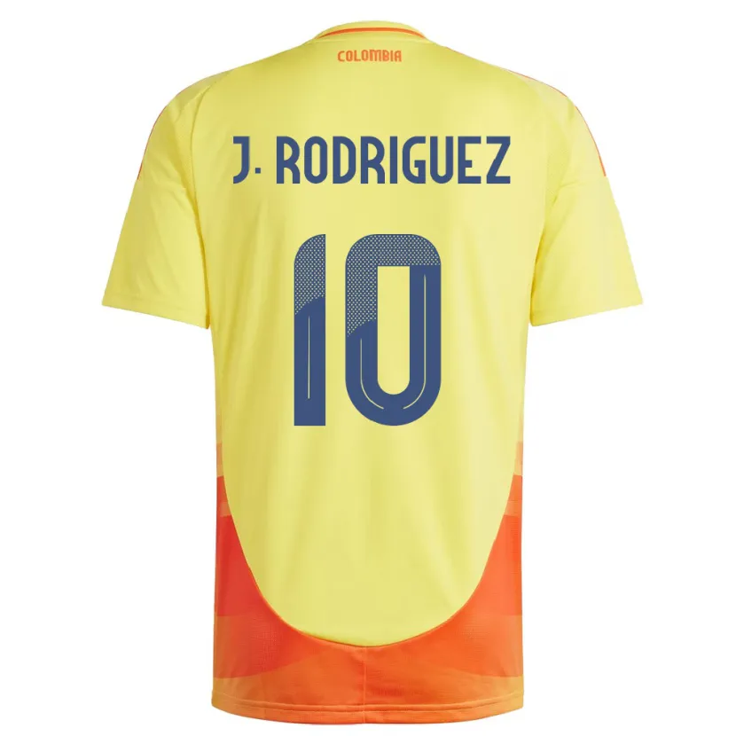 Danxen Børn Colombia James Rodríguez #10 Gul Hjemmebane Spillertrøjer 24-26 Trøje T-Shirt