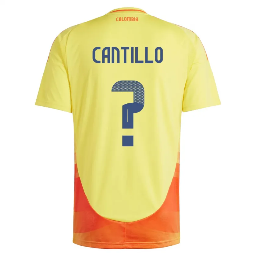 Danxen Børn Colombia Carlos Cantillo #0 Gul Hjemmebane Spillertrøjer 24-26 Trøje T-Shirt