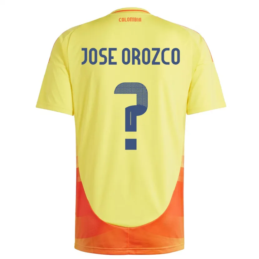 Danxen Børn Colombia Juan José Orozco #0 Gul Hjemmebane Spillertrøjer 24-26 Trøje T-Shirt