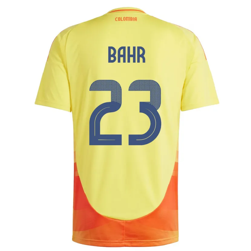 Danxen Børn Colombia Elexa Bahr #23 Gul Hjemmebane Spillertrøjer 24-26 Trøje T-Shirt