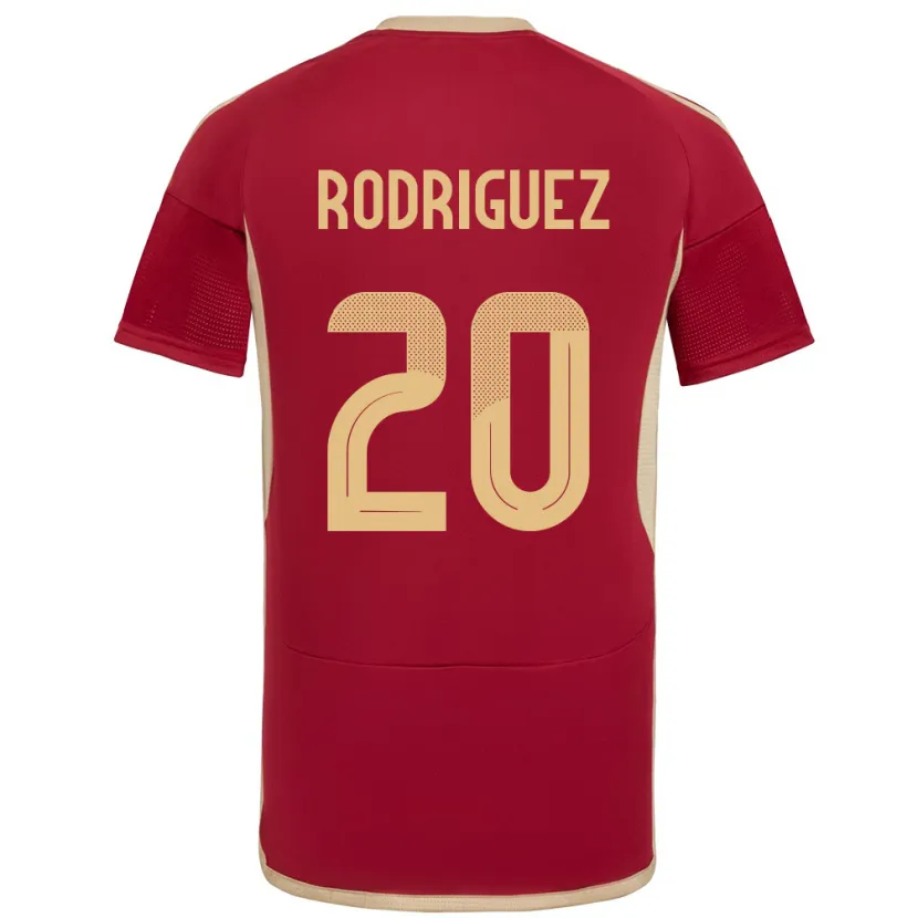 Danxen Børn Venezuela Dayana Rodríguez #20 Bourgogne Hjemmebane Spillertrøjer 24-26 Trøje T-Shirt