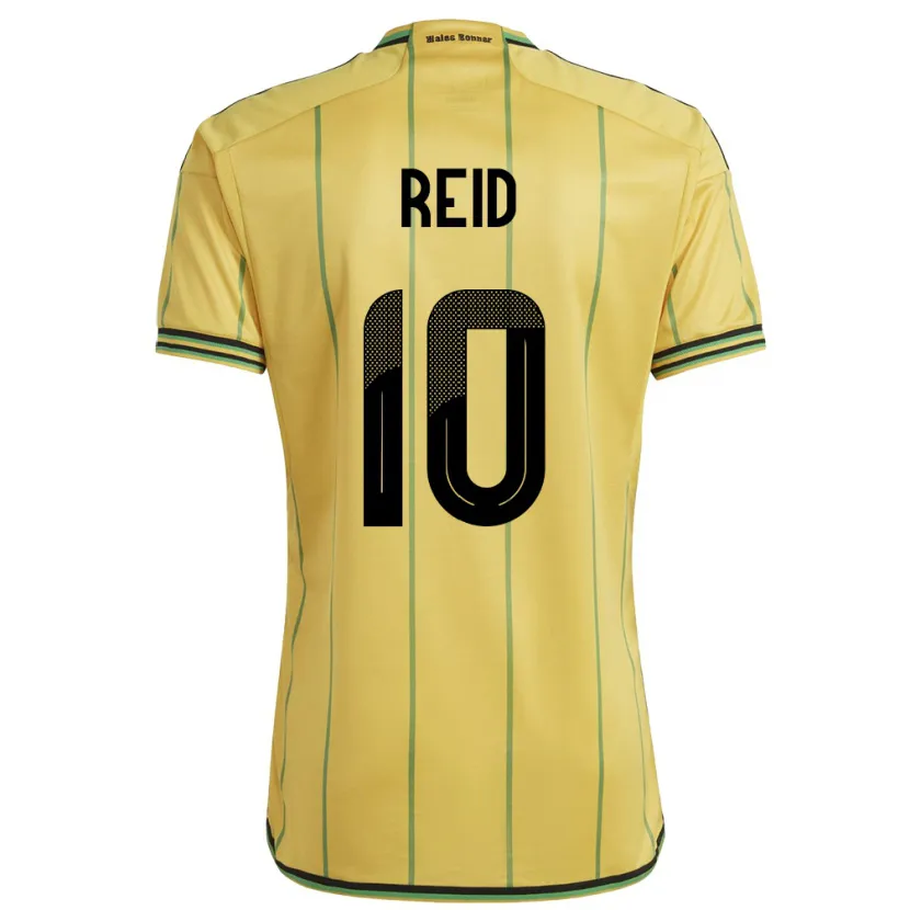 Danxen Børn Jamaica Bobby De Cordova-Reid #10 Gul Hjemmebane Spillertrøjer 24-26 Trøje T-Shirt