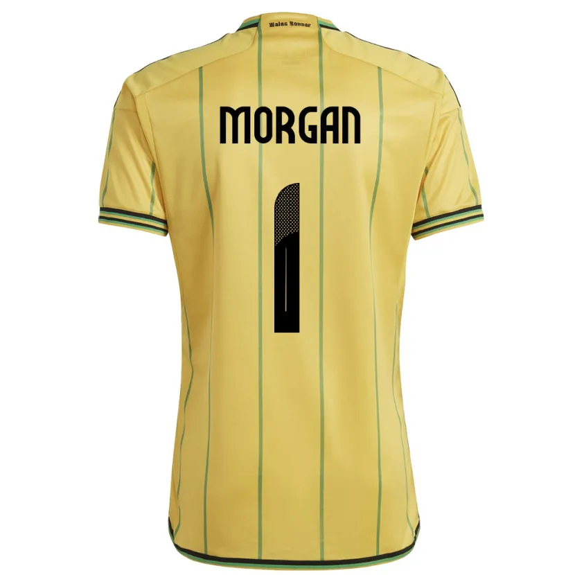 Danxen Børn Jamaica Aliyah Morgan #1 Gul Hjemmebane Spillertrøjer 24-26 Trøje T-Shirt