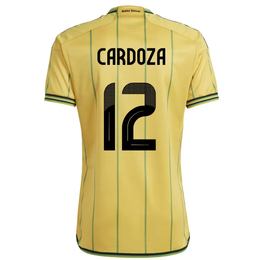 Danxen Børn Jamaica Naya Cardoza #12 Gul Hjemmebane Spillertrøjer 24-26 Trøje T-Shirt