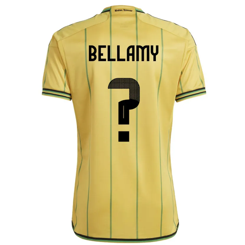 Danxen Børn Jamaica Sydney Bellamy #0 Gul Hjemmebane Spillertrøjer 24-26 Trøje T-Shirt