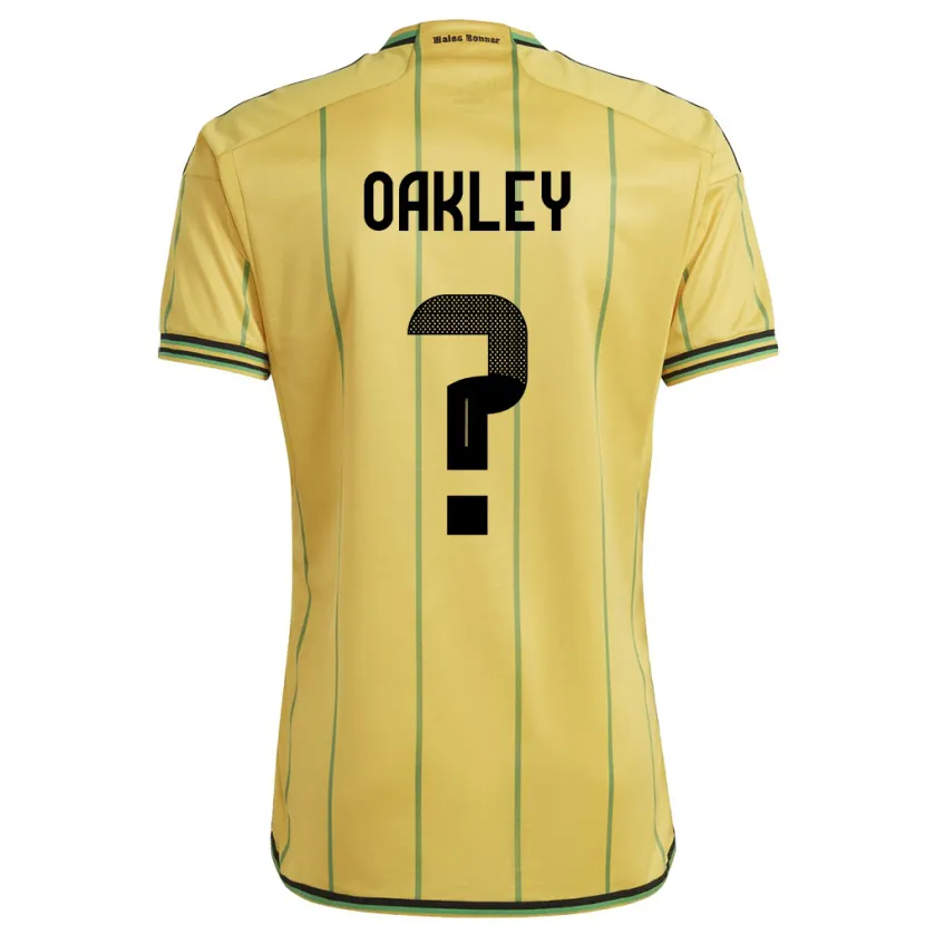 Danxen Børn Jamaica Katie Oakley #0 Gul Hjemmebane Spillertrøjer 24-26 Trøje T-Shirt