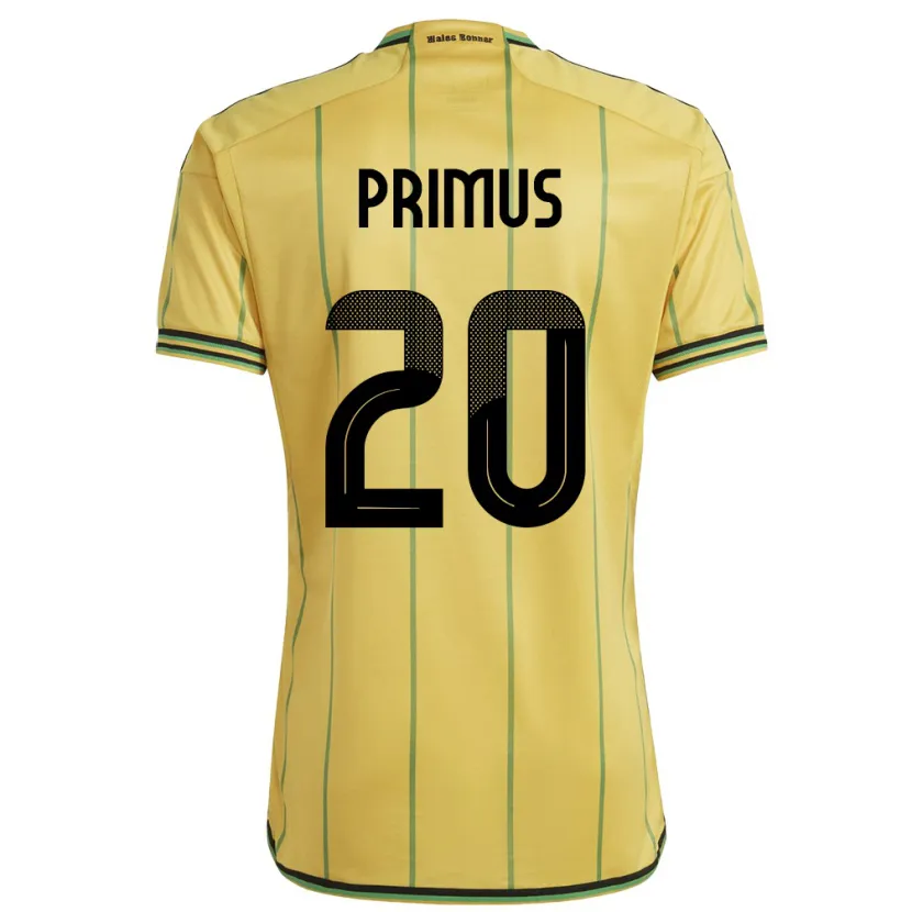 Danxen Børn Jamaica Atlanta Primus #20 Gul Hjemmebane Spillertrøjer 24-26 Trøje T-Shirt