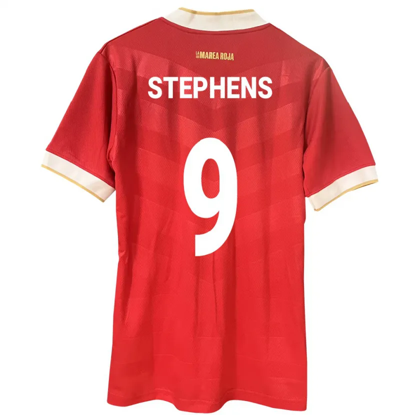 Danxen Børn Panama Alfredo Stephens #9 Rød Hjemmebane Spillertrøjer 24-26 Trøje T-Shirt