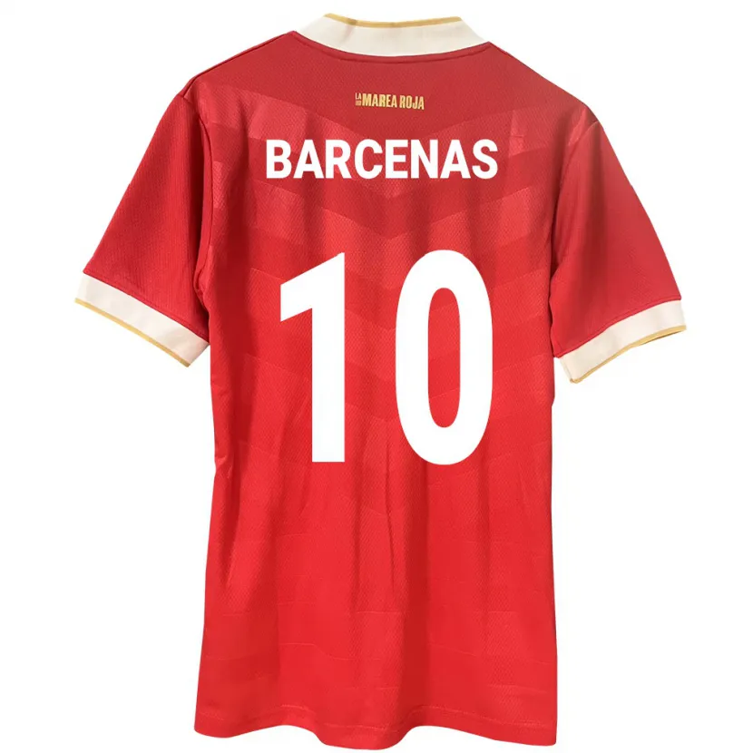 Danxen Børn Panama Yoel Bárcenas #10 Rød Hjemmebane Spillertrøjer 24-26 Trøje T-Shirt