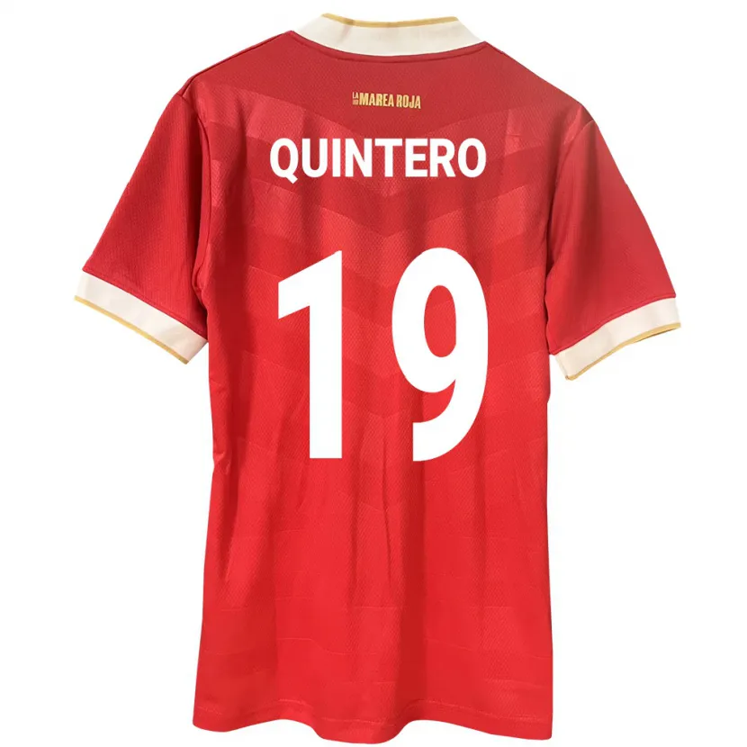 Danxen Børn Panama Alberto Quintero #19 Rød Hjemmebane Spillertrøjer 24-26 Trøje T-Shirt