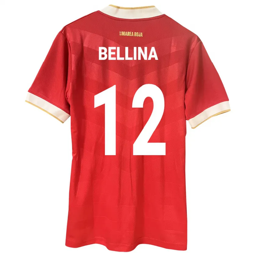 Danxen Børn Panama Lucca Bellina #12 Rød Hjemmebane Spillertrøjer 24-26 Trøje T-Shirt