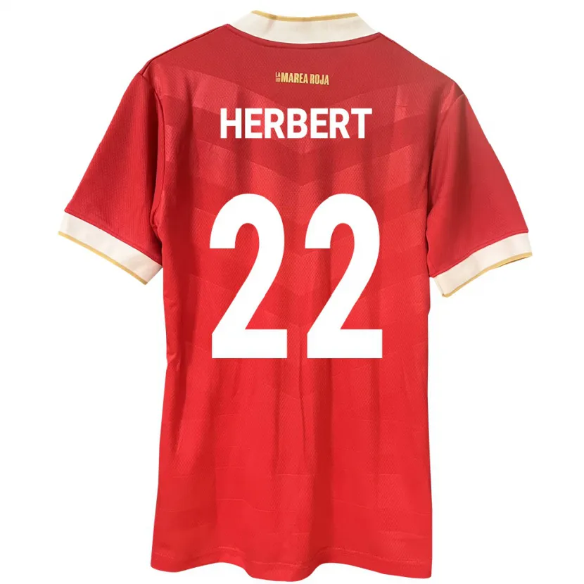 Danxen Børn Panama Antony Herbert #22 Rød Hjemmebane Spillertrøjer 24-26 Trøje T-Shirt