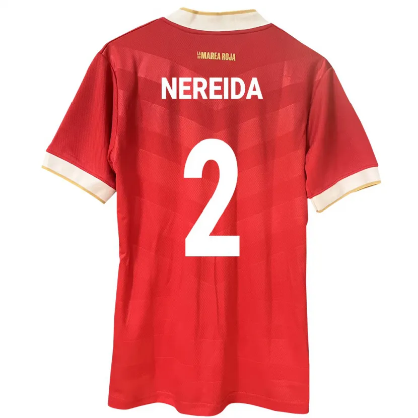 Danxen Børn Panama Juriel Nereida #2 Rød Hjemmebane Spillertrøjer 24-26 Trøje T-Shirt