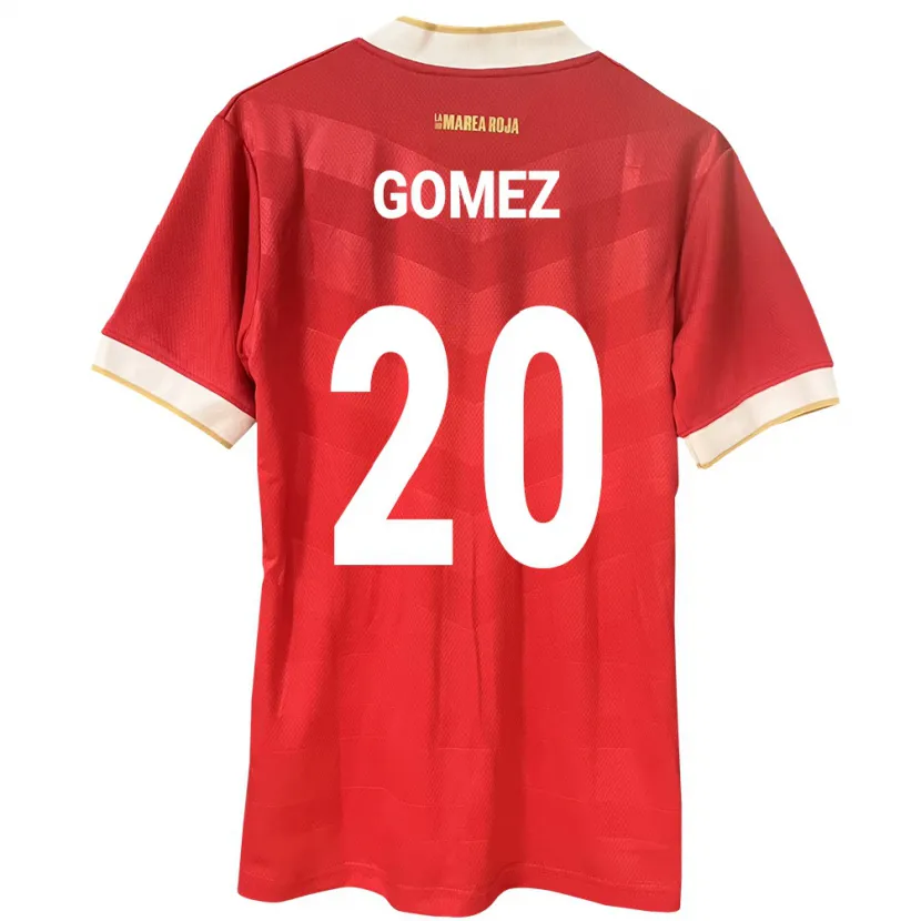 Danxen Børn Panama Ernesto Gómez #20 Rød Hjemmebane Spillertrøjer 24-26 Trøje T-Shirt