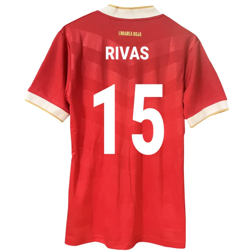 Danxen Børn Panama Karla Rivas #15 Rød Hjemmebane Spillertrøjer 24-26 Trøje T-Shirt