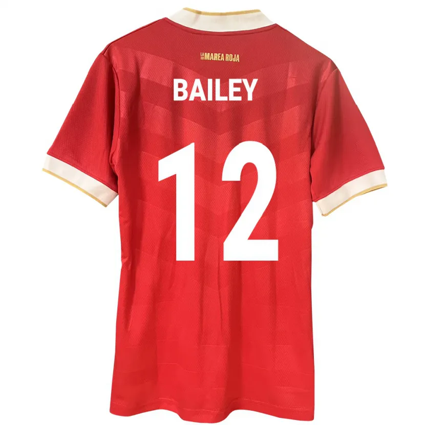 Danxen Børn Panama Yenith Bailey #12 Rød Hjemmebane Spillertrøjer 24-26 Trøje T-Shirt