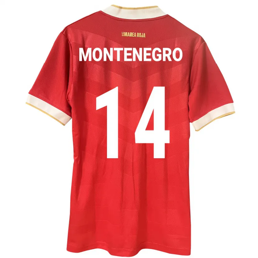 Danxen Børn Panama Carmen Montenegro #14 Rød Hjemmebane Spillertrøjer 24-26 Trøje T-Shirt