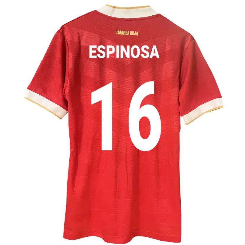 Danxen Børn Panama Rebeca Espinosa #16 Rød Hjemmebane Spillertrøjer 24-26 Trøje T-Shirt