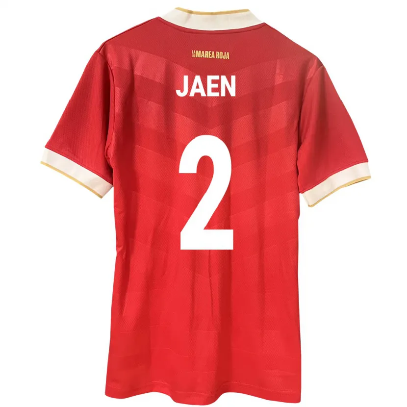 Danxen Børn Panama Hilary Jaén #2 Rød Hjemmebane Spillertrøjer 24-26 Trøje T-Shirt