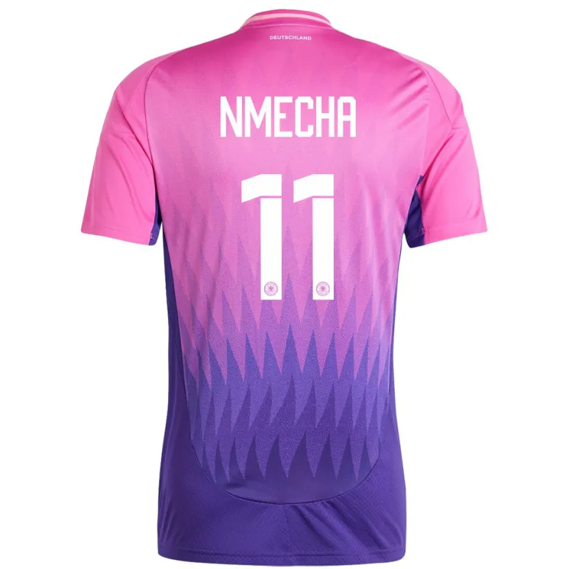 Danxen Børn Tyskland Lukas Nmecha #11 Pink Lilla Udebane Spillertrøjer 24-26 Trøje T-Shirt