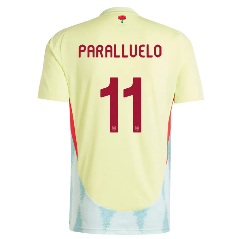 Danxen Børn Spanien Salma Paralluelo #11 Gul Udebane Spillertrøjer 24-26 Trøje T-Shirt