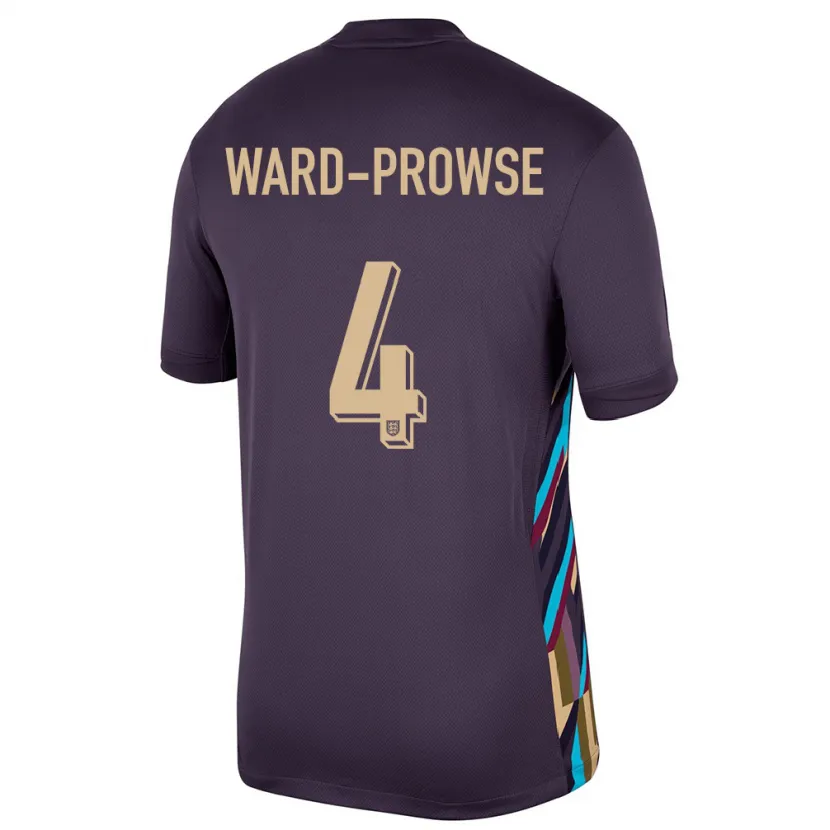 Danxen Børn England James Ward-Prowse #4 Mørk Rosin Udebane Spillertrøjer 24-26 Trøje T-Shirt