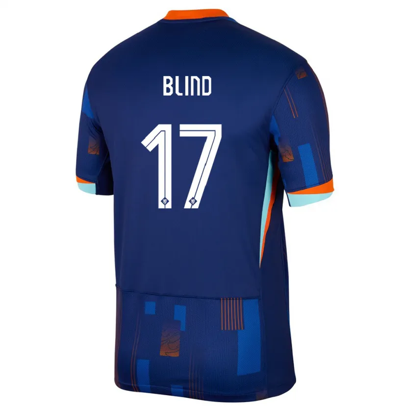 Danxen Børn Holland Daley Blind #17 Blå Udebane Spillertrøjer 24-26 Trøje T-Shirt