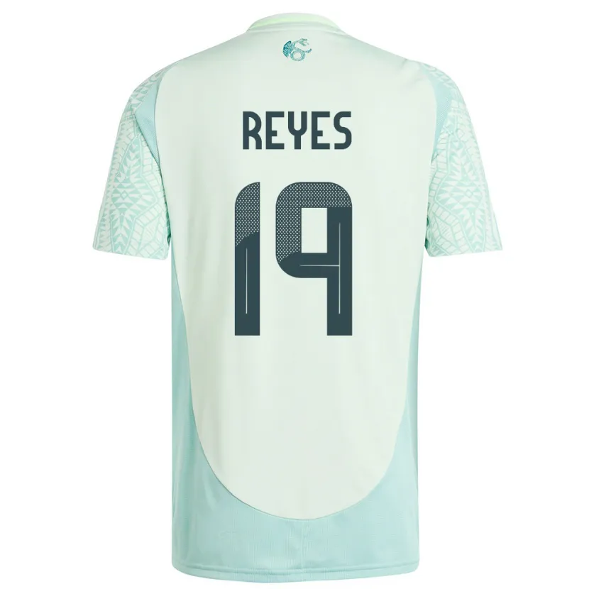 Danxen Børn Mexico Israel Reyes #19 Linen Grøn Udebane Spillertrøjer 24-26 Trøje T-Shirt