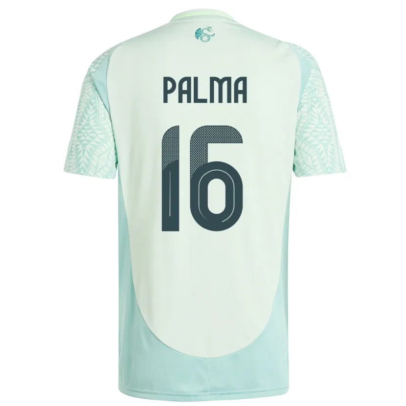 Danxen Børn Mexico Rafael Palma #16 Linen Grøn Udebane Spillertrøjer 24-26 Trøje T-Shirt