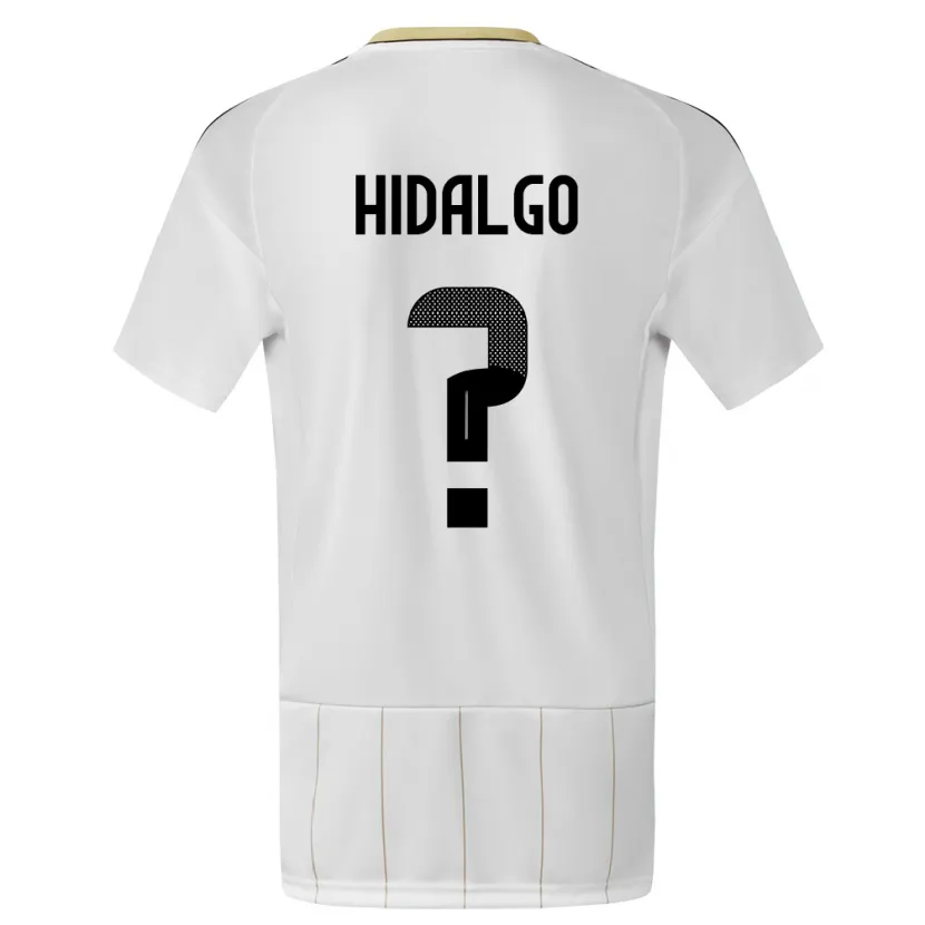 Danxen Børn Costa Rica Pablo Hidalgo #0 Hvid Udebane Spillertrøjer 24-26 Trøje T-Shirt