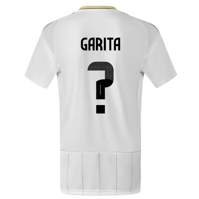 Danxen Børn Costa Rica Emmanuel Garita #0 Hvid Udebane Spillertrøjer 24-26 Trøje T-Shirt