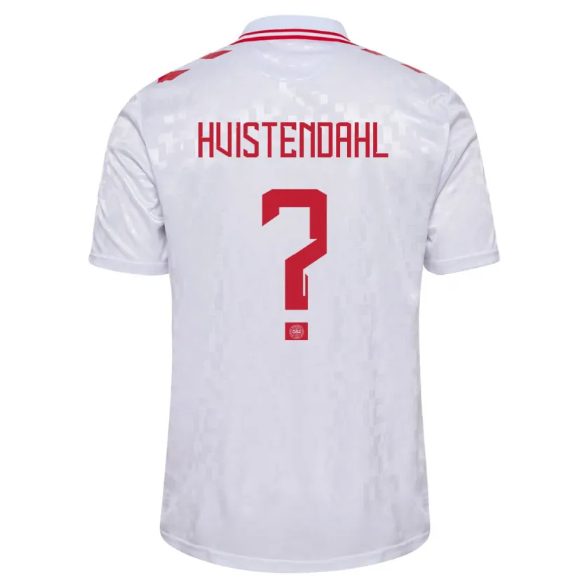 Danxen Børn Danmark Johan Hvistendahl #0 Hvid Udebane Spillertrøjer 24-26 Trøje T-Shirt