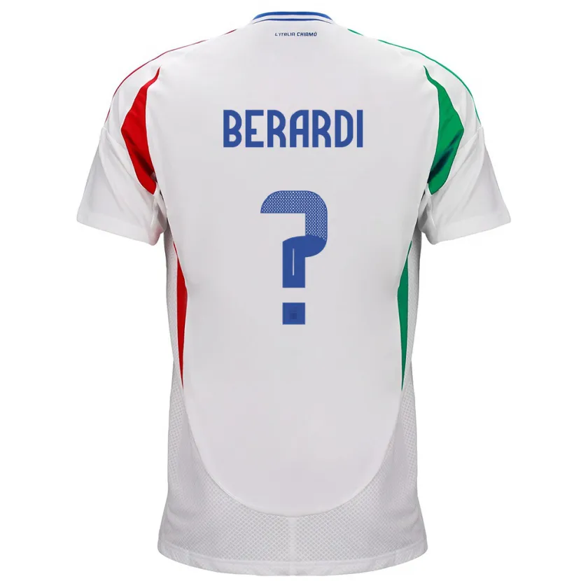 Danxen Børn Italien Domenico Berardi #0 Hvid Udebane Spillertrøjer 24-26 Trøje T-Shirt