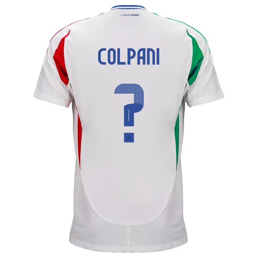 Danxen Børn Italien Andrea Colpani #0 Hvid Udebane Spillertrøjer 24-26 Trøje T-Shirt