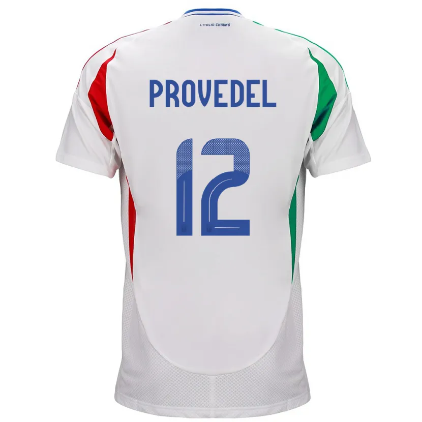 Danxen Børn Italien Ivan Provedel #12 Hvid Udebane Spillertrøjer 24-26 Trøje T-Shirt