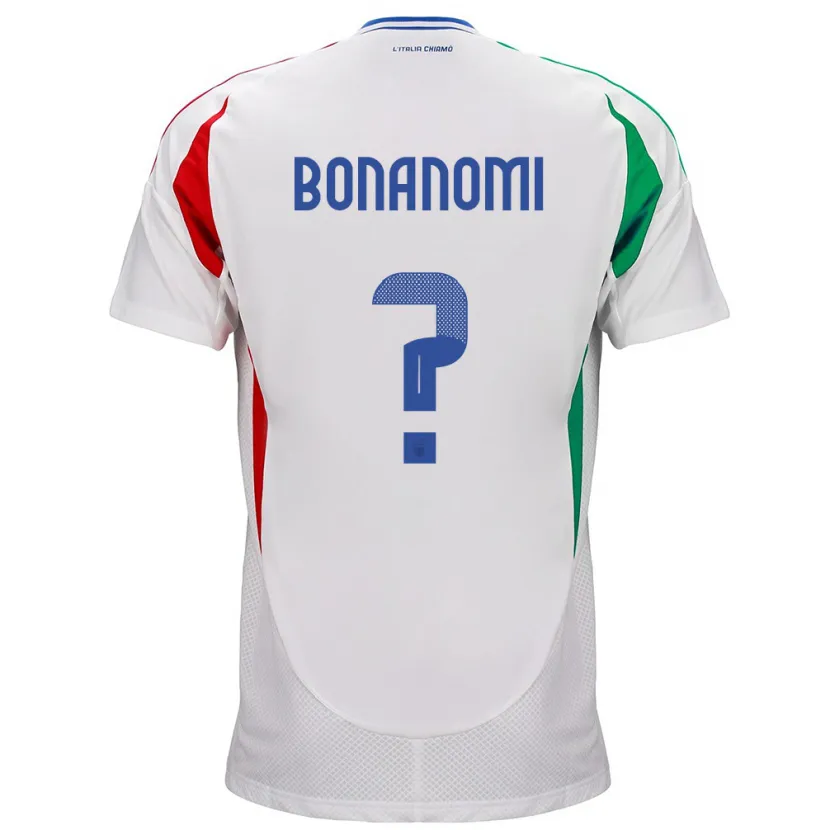 Danxen Børn Italien Andrea Bonanomi #0 Hvid Udebane Spillertrøjer 24-26 Trøje T-Shirt