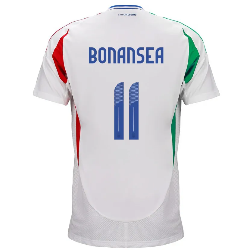 Danxen Børn Italien Barbara Bonansea #11 Hvid Udebane Spillertrøjer 24-26 Trøje T-Shirt