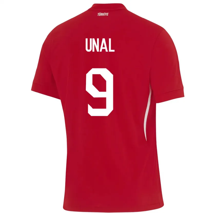 Danxen Børn Tyrkiet Enes Ünal #9 Rød Udebane Spillertrøjer 24-26 Trøje T-Shirt