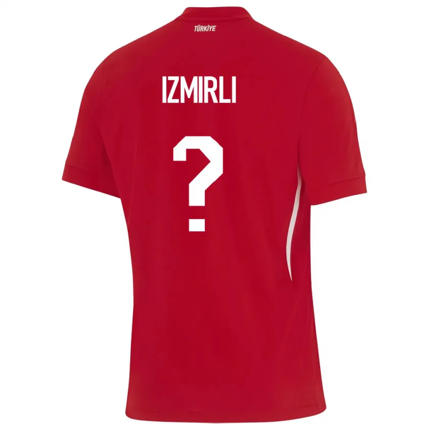 Danxen Børn Tyrkiet Ege İzmirli #0 Rød Udebane Spillertrøjer 24-26 Trøje T-Shirt