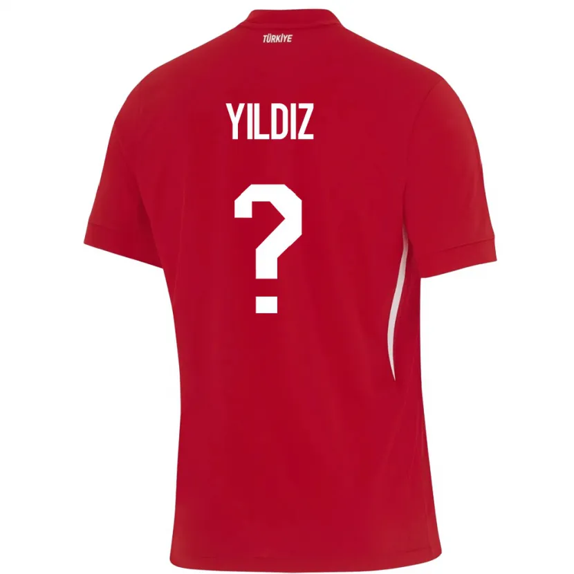 Danxen Børn Tyrkiet Mine Yıldız #0 Rød Udebane Spillertrøjer 24-26 Trøje T-Shirt