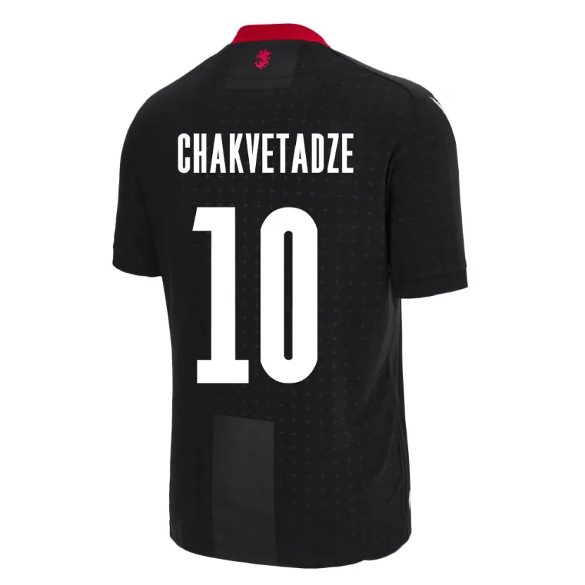 Danxen Børn Georgia Giorgi Chakvetadze #10 Sort Udebane Spillertrøjer 24-26 Trøje T-Shirt