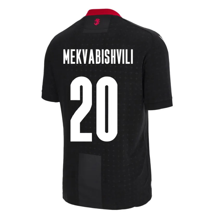 Danxen Børn Georgia Anzor Mekvabishvili #20 Sort Udebane Spillertrøjer 24-26 Trøje T-Shirt