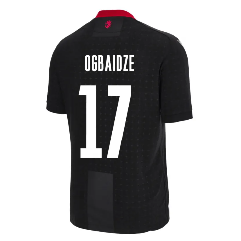 Danxen Børn Georgia Shalva Ogbaidze #17 Sort Udebane Spillertrøjer 24-26 Trøje T-Shirt