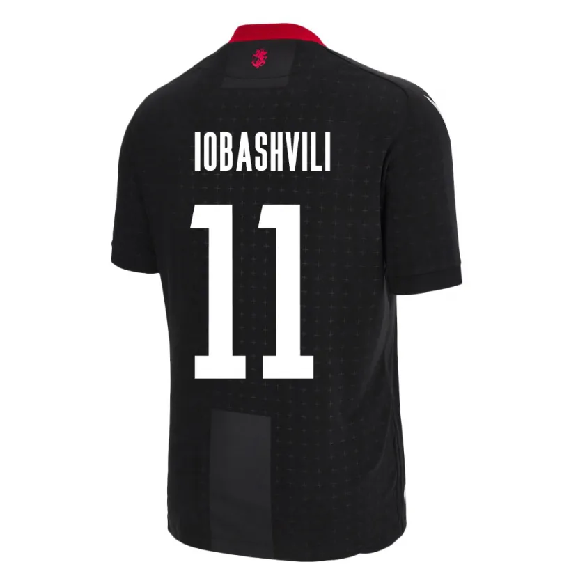 Danxen Børn Georgia Jaduli Iobashvili #11 Sort Udebane Spillertrøjer 24-26 Trøje T-Shirt