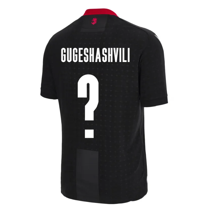 Danxen Børn Georgia Zaza Gugeshashvili #0 Sort Udebane Spillertrøjer 24-26 Trøje T-Shirt