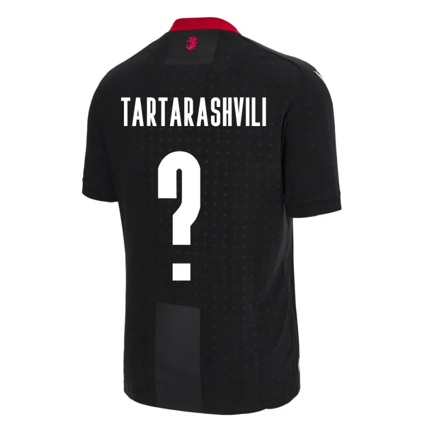 Danxen Børn Georgia Saba Tartarashvili #0 Sort Udebane Spillertrøjer 24-26 Trøje T-Shirt