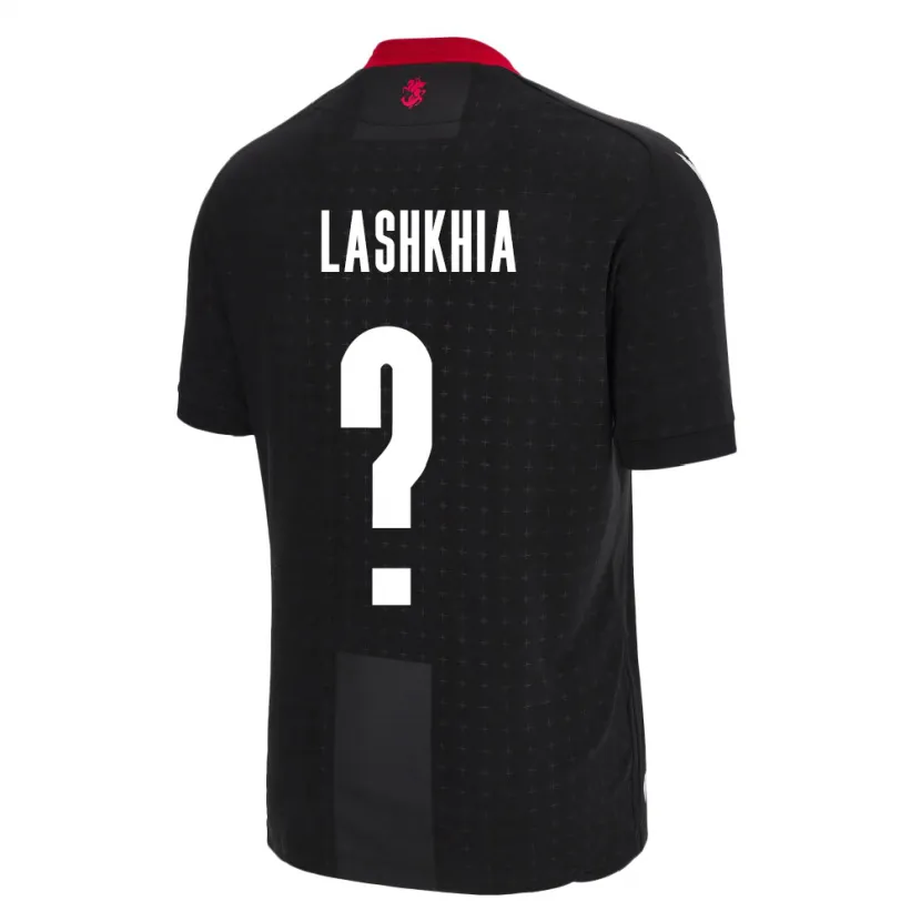 Danxen Børn Georgia Luka Lashkhia #0 Sort Udebane Spillertrøjer 24-26 Trøje T-Shirt